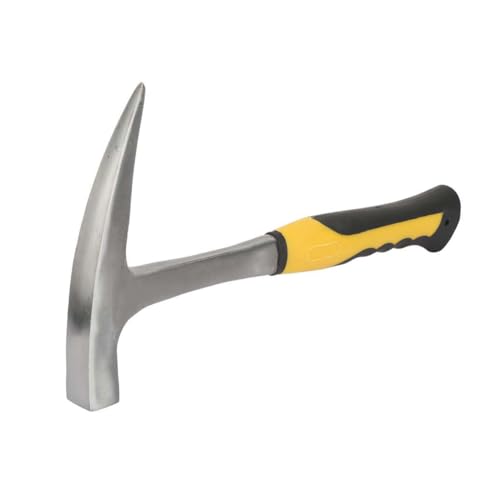 Joyzan Rock Pick, Carbon Steel Geology Brick Hammer with Pointed Tip Shock