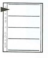 Kenro 120mm Paper Negative Storage pages for ringbinder, 25 pages