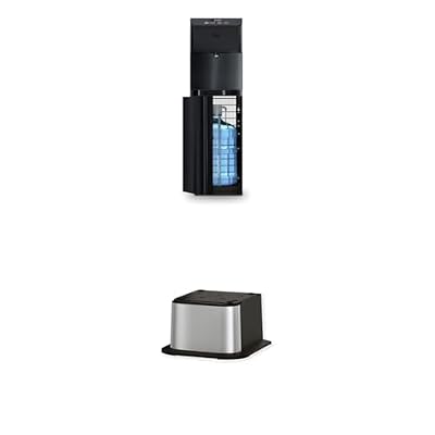 Brio Moderna Touchless Bottom Load Water Cooler Dispenser - Self-Cleaning, Motion Sensor Bundled with Water Cooler Dispenser Base for Brio Water Cooler