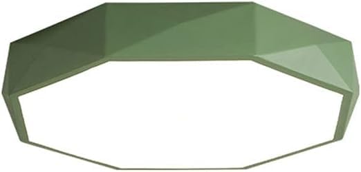 Plafonnier LED mince pour plafond bas, panneau tricolore vert de salle à manger