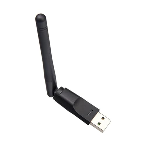 Receptor WiFi externo - MT7601 Chip Tarjeta de Red Inalámbrica 2db Antena Grande Set Top Box Transmisor Receptor de Señal WiFi Externo, USB Tarjeta de Red Inalámbrica - Adaptador WiFi Externo Para