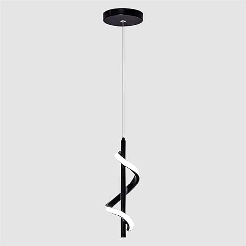 Luminaire d'Îlot Suspendu Réglable LED Spirale 13W Anti-Éblouissement