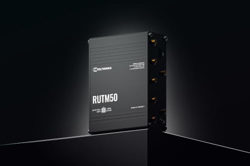Image of Teltonika RUTM50 RUTM50000000 Industrial 5G Cellular Router, Dual SIM Router with Wi-Fi 5, 5X Gigabit Ethernet, GNSS, SA /NSA 5G & 4G LTE Connectivity, Remote Management & VPN, North America Version