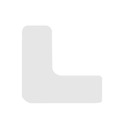 DuraMark Corner Angle Floor Markers, OSHA Compliant 5S Pallet Marking for Lean Organization & Warehouse Safety – White, 6x6x2 Inch – Pack of 25 Industrial Floor Marking Corners