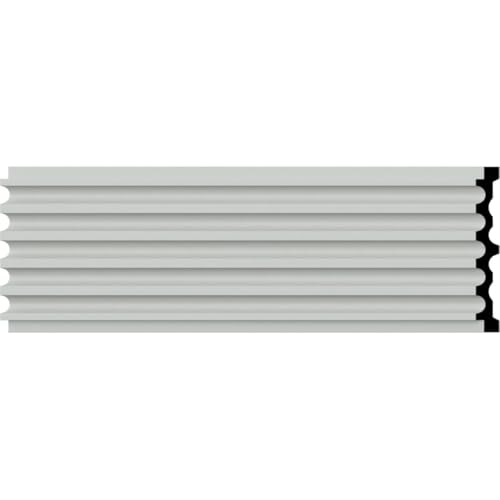 Ekena Millwork CAS07X79X01 Fluted Window & Door Casing, 7"W x 78 3/4"H x 1"D, Primed