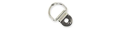 Tandy Leather D Ring - Secure Strap Attachment Hardware - Durable Clip for Bags and Keychains - Easy Rivet Installation for Leathercraft Projects - 10 Pack