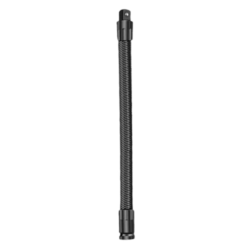 Flexible Socket Extension - 25cm Ratchet Spanner Driver - Adaptable Wrench Extender | For Bolt Professional Corner Mechanic Automotive Repair Machinery Maintenance DIY Home Project Workshop Task