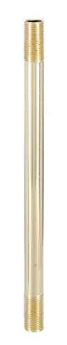 Image of B&P Lamp 14 Inch Brass Plated 1 /8 IP Steel Threaded Rod