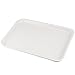 HEIHAK 5 Pack Plastic Fast Food Tray, 16 x 12 Inch Plastic Cafeteria Trays with Textured Surface, Rectangular Fast Food Serving Trays for Serving and Carrying Food in Restaurant Cafeteria, White