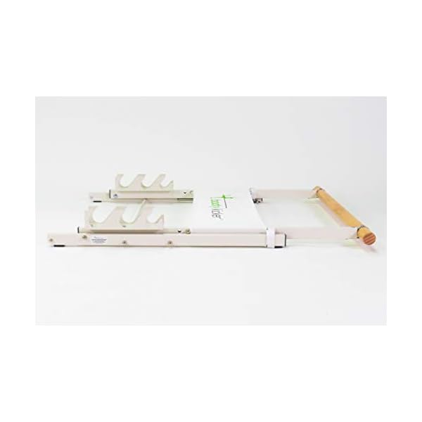 Booty Kicker – Home Fitness Exercise Barre, Folds Flat, Portable, Storable, Strong Angular Design for Pushing, Pulling, Balance & Ballet Exercises, wood, steel, nickle, Perfect for Barre Workouts