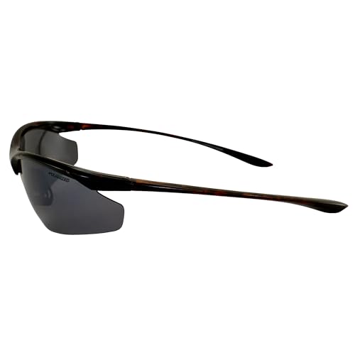 Epoch Eyewear Cadence Sport Sunglasses with Tortoise Frame and Polarized Super-Hydrophobic Smoke Lens3