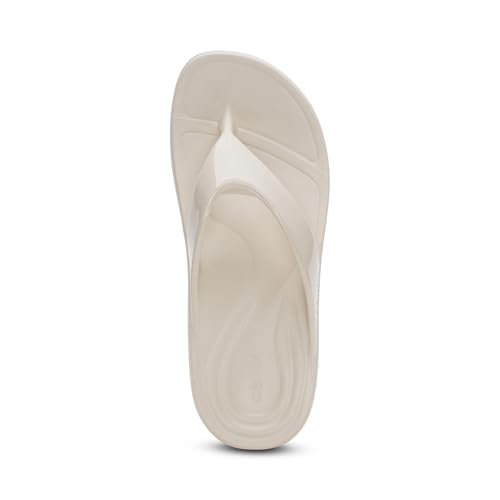 Image of Aetrex Maui Orthopedic Flip Flops for Women Arch Support - Pressure Relief Water-friendly Shock Absorption Super Soft UltraSky EVA Foam Flip Flops