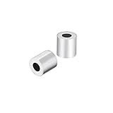 sourcing map 20 Stück M1.5 Aluminiumhülse Crimp 1.5mm Stahldrahtseil Taste anhalten Clips