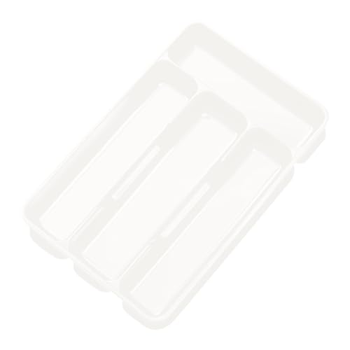 Yonuaret Bandeja Para Cubiertos De Cajón - Organizador De Cubiertos Para Cajones - Portacubiertos Compacto Con 4 Compartimentos Para Tenedores Cocina Hogar Casa Apartamento Residencia Estudiantes |