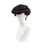 MIGUOO Anime JoJo's Bizarre Adventure Higashikata Josuke Cosplay Wig, Dark Purple Short Hair Halloween Costume Party Role Play Accessory Wig