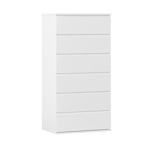 Modern Chest of Drawers, 4/5/6 Drawer Dresser Without Handles Floor