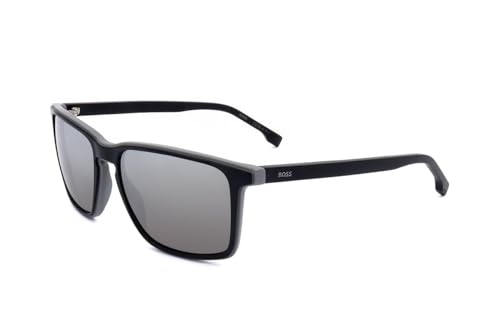 Hugo Boss BOSS 1556/O/S MATTE BLACK GREY Size 57 Sunglasses Man