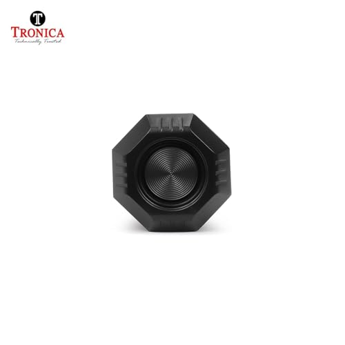 Image of TRONICA OctaneBar 10W Portable Bluetooth Soundbar Speaker, Rechargeable, 8H Battery Backup, Signature Sound, USB /SD Card /Aux /FM Radio, Type C Fast Charging, for TV /Mobile /PC (Black)