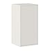 Iconico Home QBE Cubo da parete, 1 ripiano, con anta apertura a pressione, Ingresso, Soggiorno, Camera da letto, Cameretta ragazzi, Studio, 37,5x35xh75 cm, Bianco