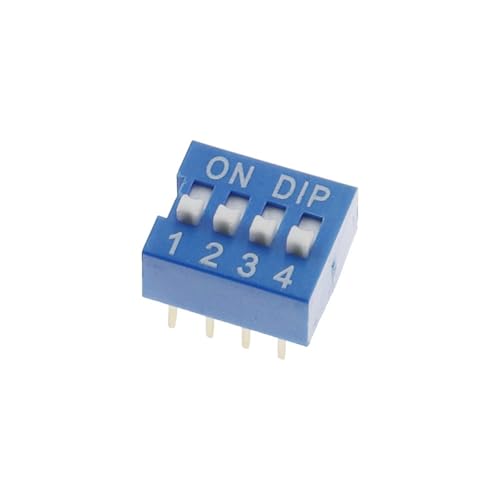 Interruptor DIP switch de 4 pines y 2.54mm para circuitos 1