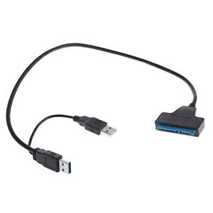 Ubersweet® Imported Super Speed USB 3.0 to 22Pin 2.5 Hard disk drive SSD HDD Adapter Power-image-24