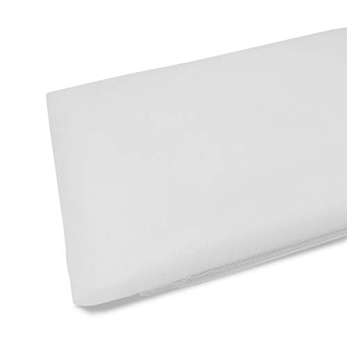 Tulle Fabric Roll Bolt 54 inch by 20 Yards (60 Feet) Wedding Party Decoration Bridal Shower Tutu, White