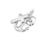 Herz Kreuz Anker Anhänger Sterling Silber 925 Glaube Liebe Hoffnung Halskette Kette Schmuck