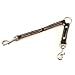 Leerburg Amish Leather Leash Adapter Brown w/Stainless Steel Hardware