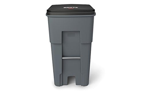 Rubbermaid Commercial Products FG9W2100GRAY Brute Rollout Plastic Trash/Garbage Can/Bin With Wheels thumb #1