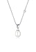 Produktbild Elli DIAMONDS Halskette Damen Tropfen Anhänger elegant mit Süßwasserperlen und Diamant (0.03 ct.) in 925 Sterling Silber