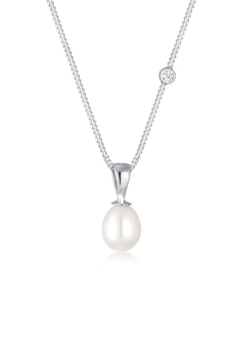 Collier perle d'eau douce et diamant Elli argent pendentif goutte le cadeau d'anniversaire idéal