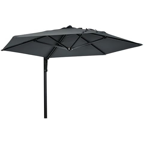Outsunny 2.5m Wall Mounted Patio Umbrella Cover