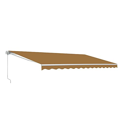 Aleko Patio Awning Fabric Replacement | 10X8 Feet | 100% Polyester Canopy, Cover, Sun Shade, Shelter | Uv Protection | Sand | Fab10X8Sand31 #TOP1