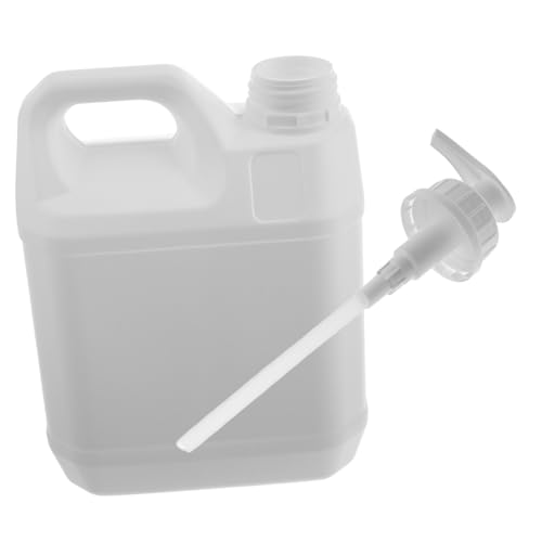 Ipetboom Jarra Dispensadora De Champú y Jabón Con Bomba Dosificadora 2l Capacidad Grande Versátil Para Baño y Viaje Plástico Resistente Color Blanco Leche