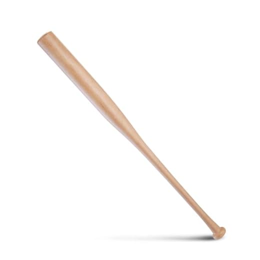 Secotan Wood Baseball Training Bat - Durable and Sturdy Wooden Bat - Ideal for Softball Hitting Practise - Versatile Design Bats (Clear Wood, 28 Inch)