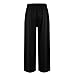 Dress Pants Women Fashion Lounge Professional Elastic Waist Wide Leg Work Pants Trendy Casual Flowy Business Office Work Plus Size Palazzo Trousers with Pockets Pleated Comfy Womens Trousers Black 4XL