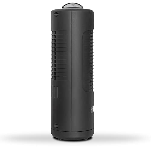 Air Monster 12 Inch Mini Tower Fan, Personal Desk Fan Oscillating, 2 Speeds, Quiet Cooling, 60° Oscillation, Personal Small Bladeless Desk Tower Fan, Black #TOP1