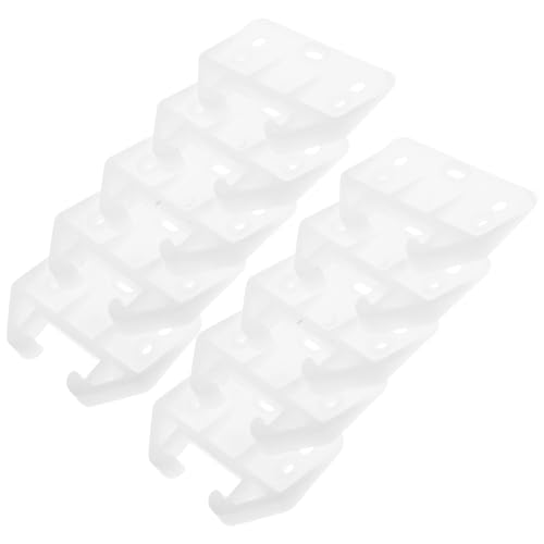 Operitacx Soporte De Riel De Cajón Riel De Cajón Trasero Para Muebles Cocina y Armarios Reemplazo Rápido Guías De Plástico Para Cómodas y Gabinetes De Repuesto De Plástico