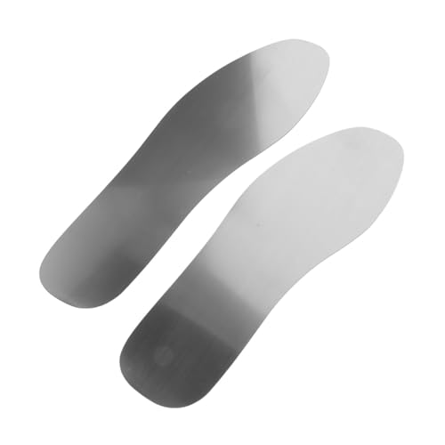 PACKOVE 2 piezas Plantillas de Acero Inoxidable para Calzado de Seguridad Antiperforación y Antideslizantes para Compatibles con Botas de Trabajo Protección Duradera