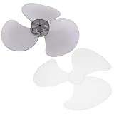 Garneck 2 Stück Ersatz Lüfterblätter für Standventilator 28cm Kunststoff Ventilatorflügel für...