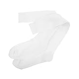 Kisangel 1pair Knee High Fencing Socks for Men and Women Breathable Compression Long Socks Cushioning Comfort Moisture-Wicking for Soccer and Athletic Activities White