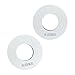 Menolana 2X Barbell Plates Strength Training Compact Micro Loading for Weight Lifting Small Change Plate Home Gym Workout, White 0.25kg