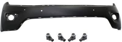 Garage-Pro Bumper Cover KIT Compatible with Jeep Grand Cherokee 2014-2015 For Models With Parking Aid Sensor Primed Front, Upper