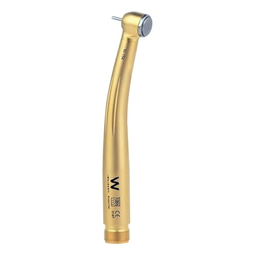 Image of Waldent Aura Gold LED Special Edition Airotor (W-154) Dental Handpiece | High-Speed, Advanced LED Illumination, Push Button Chuck, Durable Stainless Steel, Ergonomic Design