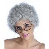 REALPACK CURLY AFRO FANCY DRESS WIGS FUNKY DISCO CLOWN STYLE MENS/LADIES COSTUME (GREY)