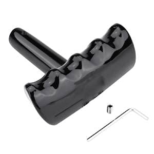 Gear Knob, T-Handle Shape Car Gear Shift Lever Knob Head Shifter for Jeep Dodge Charger Challenger(Black)