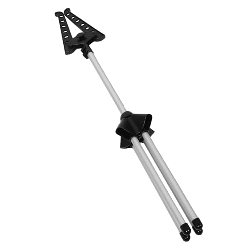 ABOOFAN Perchero de Ropa Telescópico Negro Plegable para Planchado Vertical Soporte de Aleación de Aluminio y Plástico, Portátil para Lavandería y Uso Doméstico