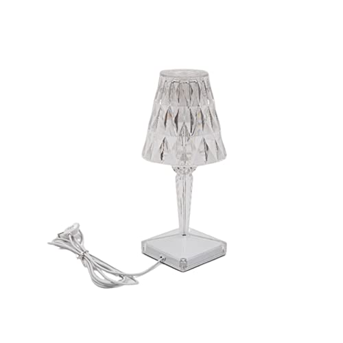 Lampe de chevet diamant acrylique LED pour une chambre élégante