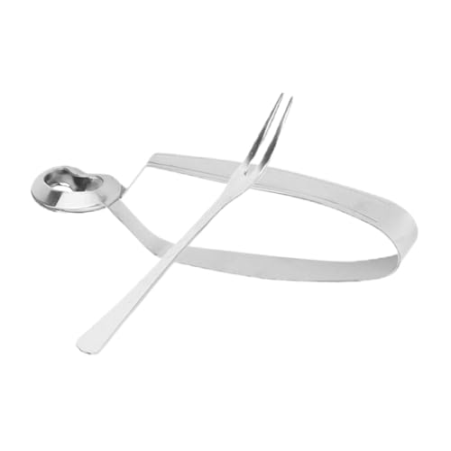 IMIKEYA Pinzas de Acero Inoxidable para Caracoles y Tenedor Herramienta Resistente al Calor y Óxido para Servir y Comer Escargot Cocina y Restaurante