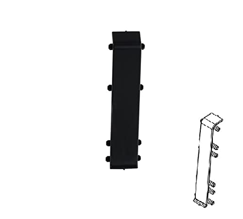 Plastic Skirting Board - High Line 2.5m PVC Skirting Board - Joint Trim/Link - Black Matt - M090
